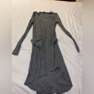 Free People sweater, long, L, grey